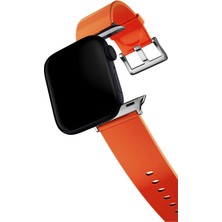 Minsun Watch 2 3 4 5 6 7 8 9 Se 42 44 45 49MM Uyumlu Mushy Silikon Kordon Orange