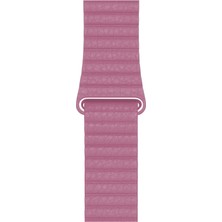 Minsun Watch 2 3 4 5 6 7 8 9 Se 42 44 45 49MM Uyumlu Klasik Deri Kordon Pink