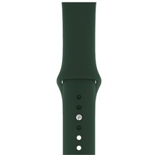 Minsun Watch 2 3 4 5 6 7 8 9 Se 38 40 41MM Uyumlu Spor Silikon Kordon Koyu Yeşil Kayış