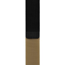 Minsun Watch 2 3 4 5 6 7 8 9 Se 38 40 41MM Uyumlu Milano Çelik Kordon Black Gold