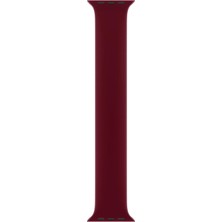 Minsun Watch 2 3 4 5 6 7 8 9 Se 38 40 41MM Uyumlu Solo Loop Silikon Kordon Bordo Medium Beden