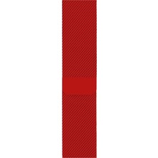 Minsun Watch 2 3 4 5 6 7 8 9 Se 42 44 45 49MM Uyumlu Milano Çelik Kordon Red