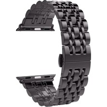 Minsun Watch 2 3 4 5 6 7 8 9 Se 42 44 45 49MM Uyumlu Steel Çelik Kordon Black