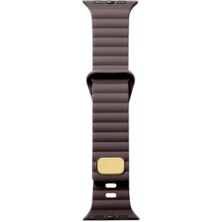 Minsun Watch 2 3 4 5 6 7 8 9 Se 38 40 41MM Uyumlu Gralow Silikon Kordon Brownie