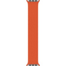 Minsun Watch 2 3 4 5 6 7 8 9 Se 38 40 41MM Uyumlu Örgü Loop Kordon Turuncu Small Beden