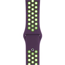 Minsun Watch 2 3 4 5 6 7 8 9 Se 42 44 45 49MM Uyumlu Delikli Spor Silikon Kordon Neoviole