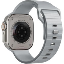 Minsun Watch 2 3 4 5 6 7 8 9 Se 42 44 45 49MM Uyumlu Arwit Silikon Kordon Graym