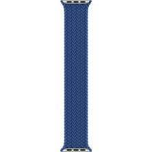 Minsun Watch 2 3 4 5 6 7 8 9 Se 38 40 41MM Uyumlu Örgü Loop Kordon Mavi Kayış Large Beden