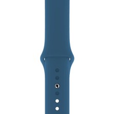 Minsun Watch 2 3 4 5 6 7 8 9 Se 38 40 41MM Uyumlu Spor Silikon Kordon Denim Mavi Kayış