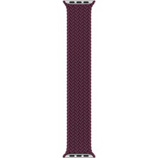 Minsun Watch 2 3 4 5 6 7 8 9 Se 42 44 45 49MM Uyumlu Örgü Loop Kordon Cranberry Large Beden