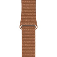 Minsun Watch 2 3 4 5 6 7 8 9 Se 42 44 45 49MM Uyumlu Klasik Deri Kordon Kahverengi