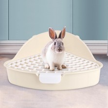 F Fityle Tavşan Tavşan Kafesi Aksesuarları Için Üçgen Tavş Tava Tuvalet (Yurt Dışından)