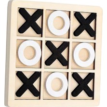 F Fityle Ahşap Tic Tac Toe Aile Çocukları Aileler Için Yapboz Şkin (Yurt Dışından)