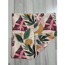 Mudita Home Çiçekli Boho Geometrik Kırlent Kılıfı, Pastel Kırlent Kılıfı, Bohem Kırlent Kılıfı