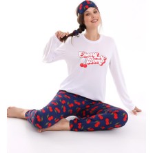 Calimera Kadın Pijama Takımı Uzun Kol Pamuklu Penye
