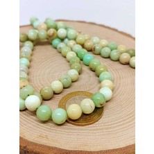 Yaşam Tohumu Yeşili Opal Taşı Yarım Dizi 8mm (18CM Uzunluğundadır)