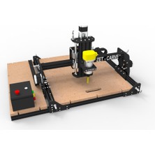 ZetCarve E-Sat M5 Model 5050 CM İşlem Alanlı Serisi Masaüstü Cnc Router Makinesi 2/3 Boyutlu İmalat İçin Bilgisayar Destekli Profosyonel Portable System