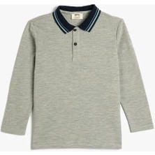 Koton 4WKB10102TK Koton Erkek Çocuk Sweat Gri