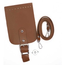 Ritzz Tokalı Kapaklı Telefon Çanta Seti Taba - Gümüş