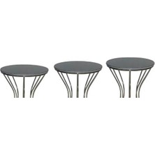 Bengi Ticaret Brc Kumsaat Model Zigon Siyah Mermer Temper Cam Metal Platin  Renk Kaplam Elyapım