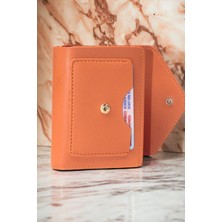 Gülşah Çaptı Bag Kadın Yumuşak Derili Çıtçıtlı ve Fermuarlı Şık Cüzdan Kartlık