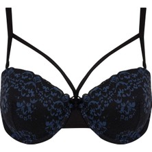 DeFacto Fall in Love Dantelli Dolgulu Push Up Bra Kadın İçin Yüksek Destekli Konforlu Tasarım