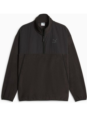 Puma Classics Utility Erkek Siyah Polar Sweatshirt (621349-01)