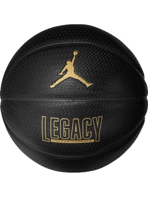 Jordan Legacy 2.0 8p Deflated Black/black/black/metallıc Gold Basketbol Topu 7 Numara
