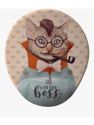Baskı Tech  Boss Cat Bilek Destekli Mouse Pad