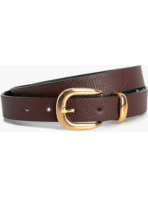 Koton Kemer Deri Görünümlü Metal Tokalı