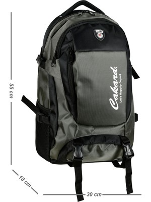Cakard Dağcı Sırt Çantası 50 Litre 20"inç Laptop Bölmeli GRİ