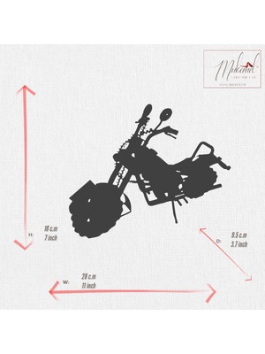 Mukemel Harley-Davidson, Metal Motosiklet, Dekoratif, Masa Dekorasyon, Salon, Ofis Aksesuarları