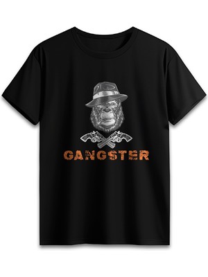 GUNSTY "gangster Gorılla" Short Sleeve T-Shirt