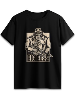 GUNSTY "bıg Boss Gorılla" Short Sleeve T-Shirt