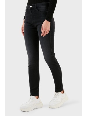 Emporio Armani J20 Pamuklu Yüksek Bel Skinny Fit Dar Paça Jeans Kadın Kot Pantolon 6R2J20 2daxz 0005