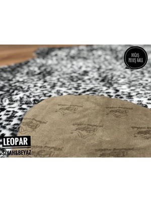 Doğuş Peluş Halı Leopar Post Siyah