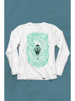 Kendim Seçtim Girl Skull Kız Kadın Yaratık Vampir Uzun Kollu Tişört