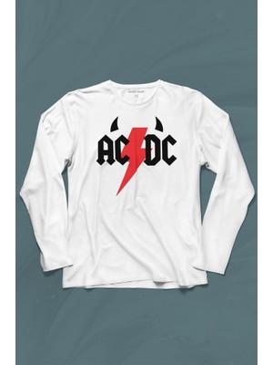 Kendim Seçtim Ac Dc Alternatif Doğru Akım Musicdevil Uzun Kollu Tişört