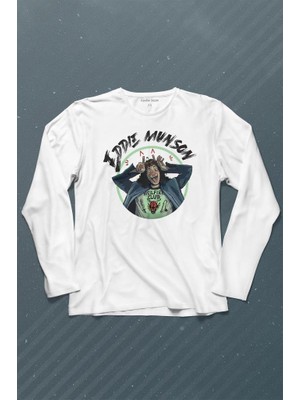 Kendim Seçtim Eddie Munson Stranger Things Sezon 4 Uzun Kollu Tişört