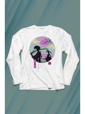 Kendim Seçtim Samurai Chillhop Samuray Japonca Chill Uzun Kollu Tişört