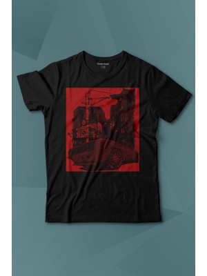 Kendim Seçtim Klasik Araba Retro Vintage Classic Car Motor Baskılı Tişört Çocuk T-Shirt