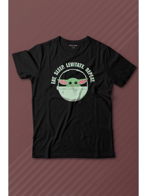 Kendim Seçtim Baby Yoda The Mandalorian Star Wars Bebek Yoda Baskılı Tişört Çocuk T-Shirt