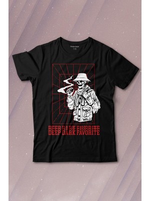 Kendim Seçtim Kuru Kafa Deep Dark Baskılı Tişört Çocuk T-Shirt