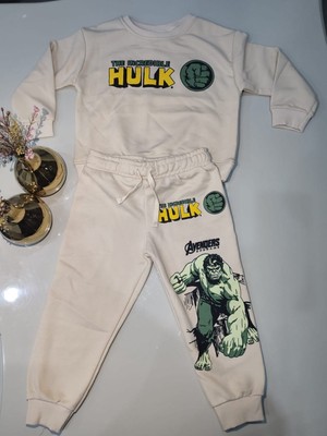 Kalbim Kids Çocuk Anaokulu ve Kreş Yeni Sezon  Ikili Takım Hulk Baskılı ve Karakterli