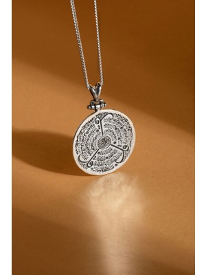 Vogutima Ihlas, Felâk, Nas Süresi Kazıma 925 Ayar Gümüş Kolye