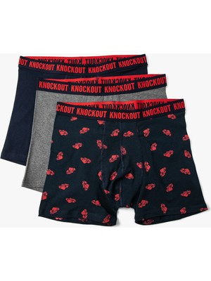 Koton 3'lü Boxer Seti Boks Temalı Sloganlı