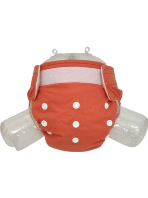 Bezhane Cırt Cırtlı Cepli Yıkanabilir Bebek Bezi Kiremit (3KG-12KG)