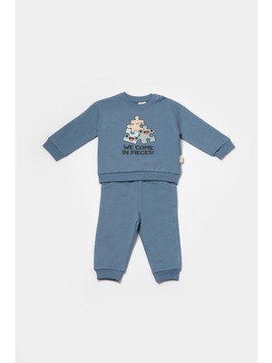 2D2B Baby Organik Sweatshirt Pantolon Set