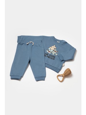 2D2B Baby Organik Sweatshirt Pantolon Set