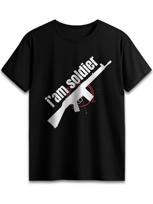 GUNSTY "ı Am Soldıer" Short Sleeve T-Shirt